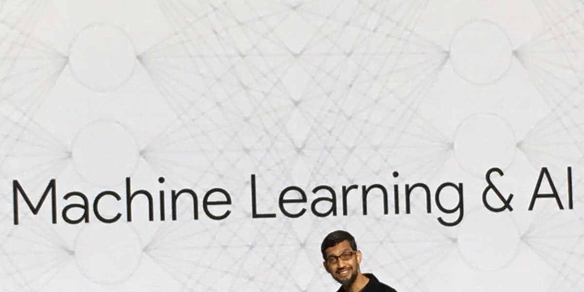 Sundar Pichai at the Google hardware event.