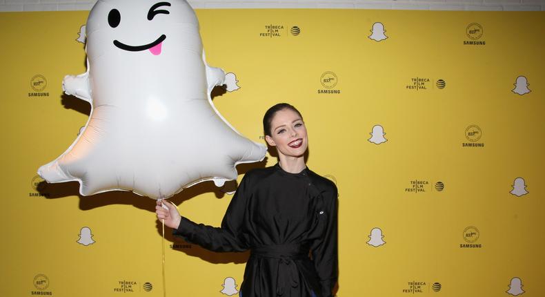 Model Coco Rocha attends Samsung 837 hosts Tribeca Snapchat Shorts premiere on April 17, 2016 in New York City.