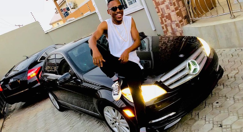 Nigerians love cars. Here is pop singer Mr 2 Kay with his Mercedes Benz. The German brand has seen a resurgence of late as more middle class Nigerians are opting to buy more of its models as a statement of status (Instagram/Mr 2 Kay)