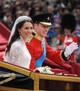 Katalin hercegné első tiarás pillanata az esküvője napján volt, amikor is II. Erzsébet királynő Cartier Halo darabjában tündökölt.  