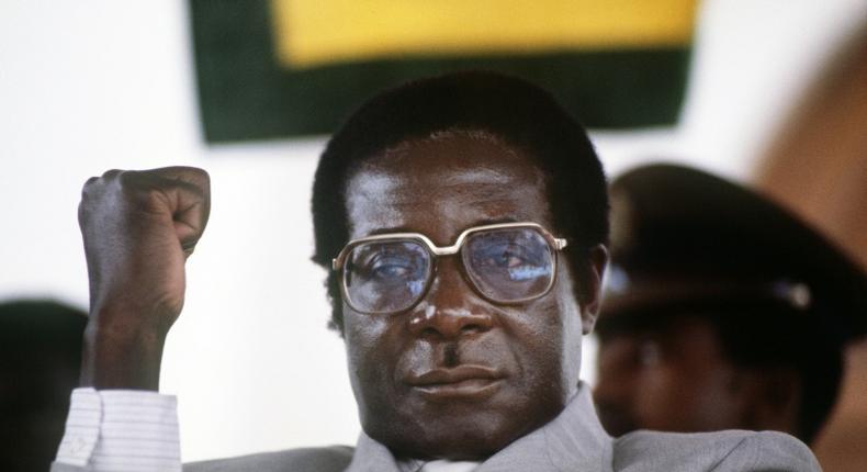 Mugabe, pictured in July 1984 at the height of his 37 years in power