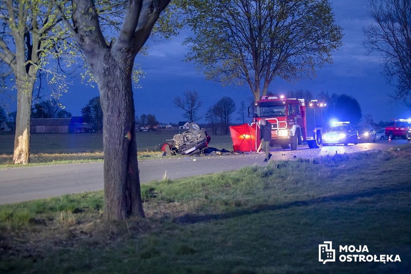 Tragiczny wypadek pod Ostrołęką. Nie żyją trzy osoby