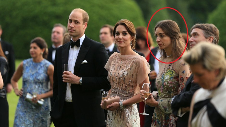 William, Kate, Rose Hanbury i jej mąż