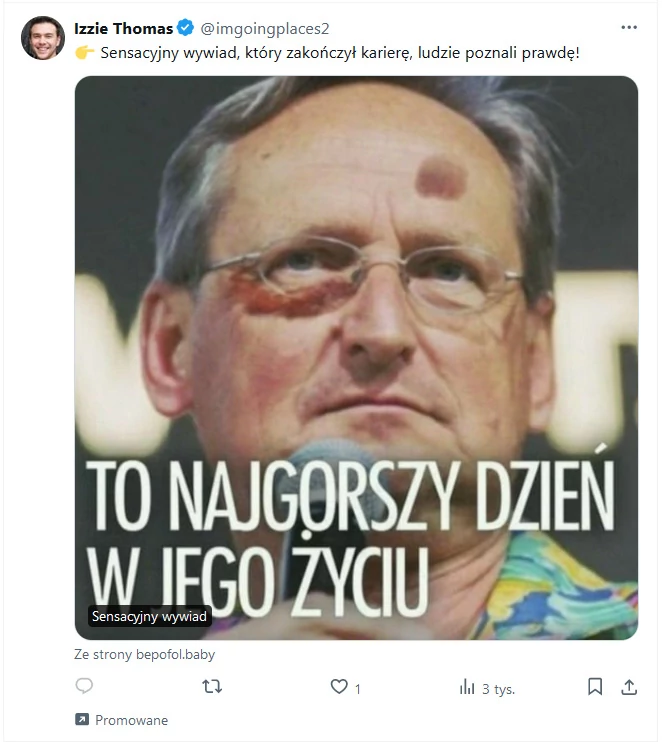 Na X można znaleźć promowane posty z fałszywymi newsami