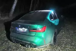 Policja odnalazła zaginione BMW M3. Porzucono je blisko wschodniej granicy