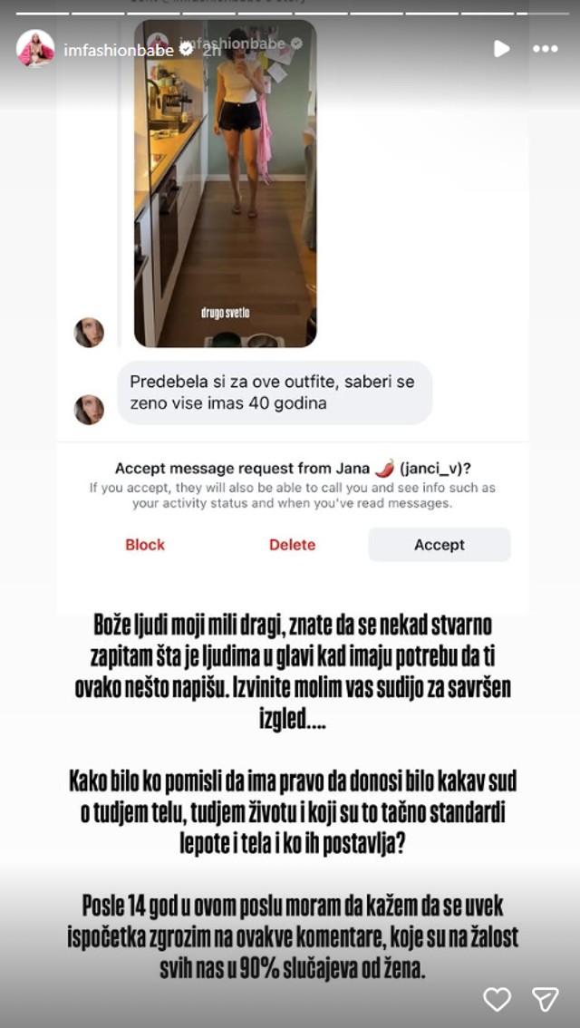 Influenserka Dunja Jovanić na meti osude