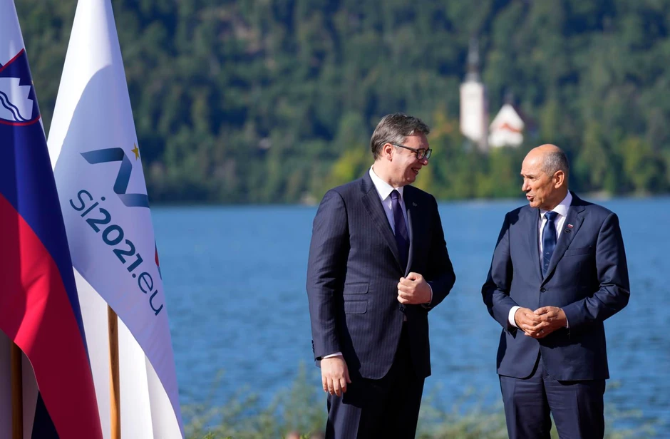 Vučić i Janez Janša