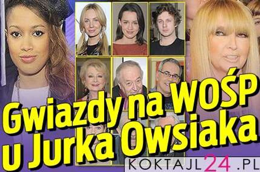 Gwiazdy na WOŚP u Jurka Owsiaka