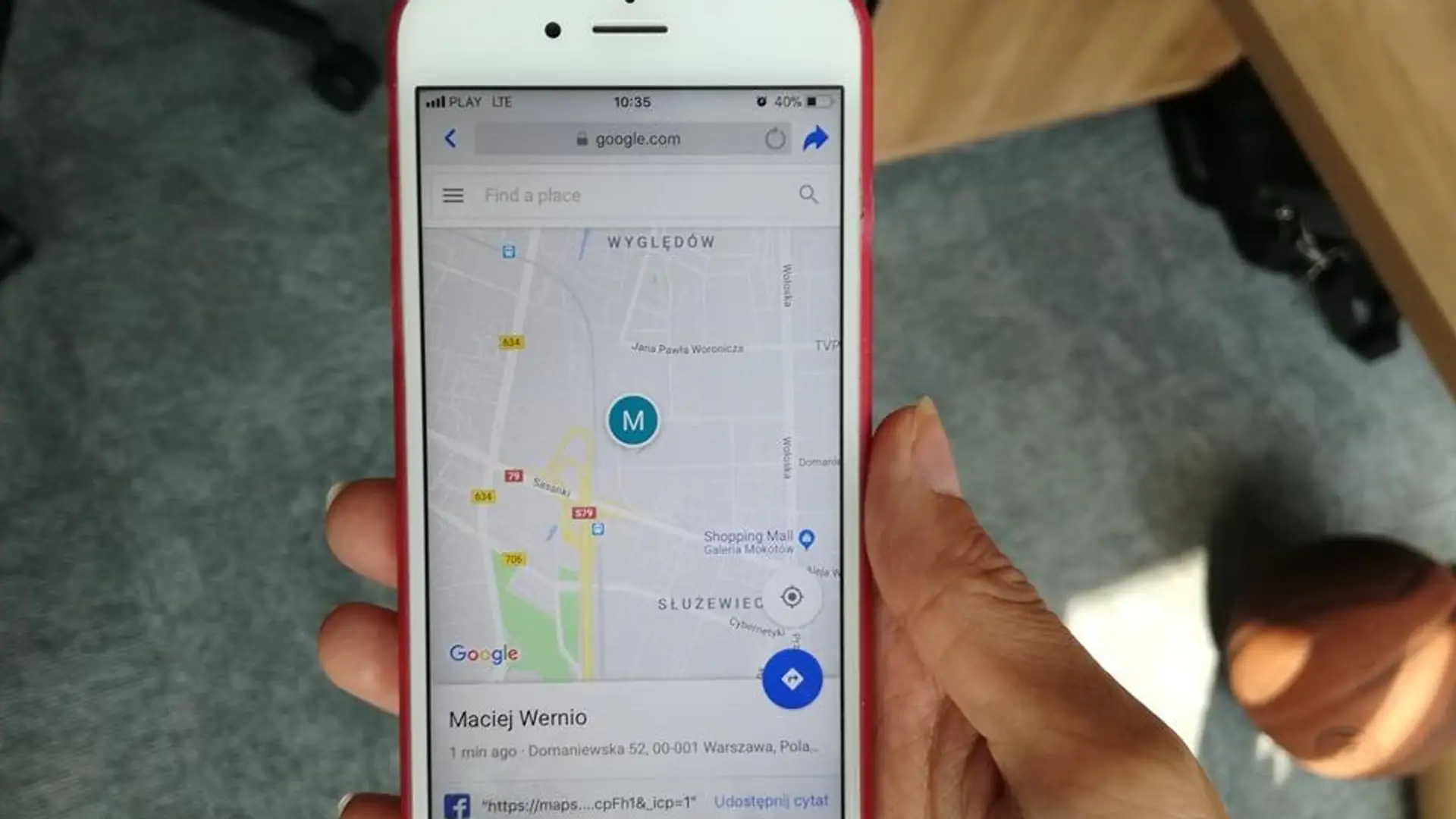 Gdy umiera ci telefon, Google Maps powiadomi znajomych gdzie jesteś i ile zostało ci baterii