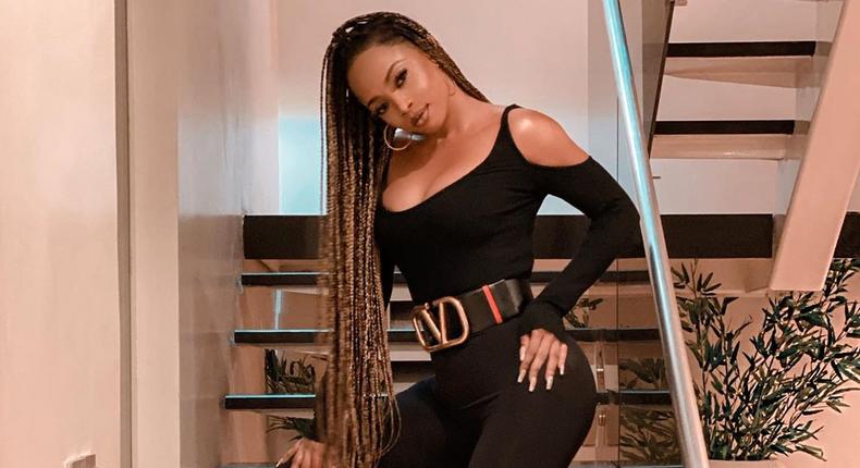 Toke Makinwa feels her camel toe is even more popular than her even though she has over three million followers alone on Instagram. [Instagram/TokeMakinwa]