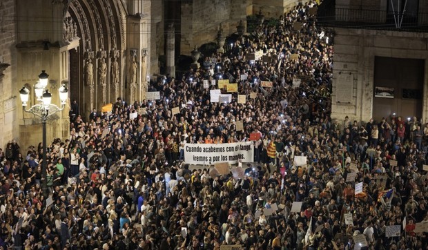 Protest u Valensiji 9. novembra