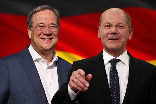 Olaf Scholz. Armin Laschet. Wybory w Niemczech