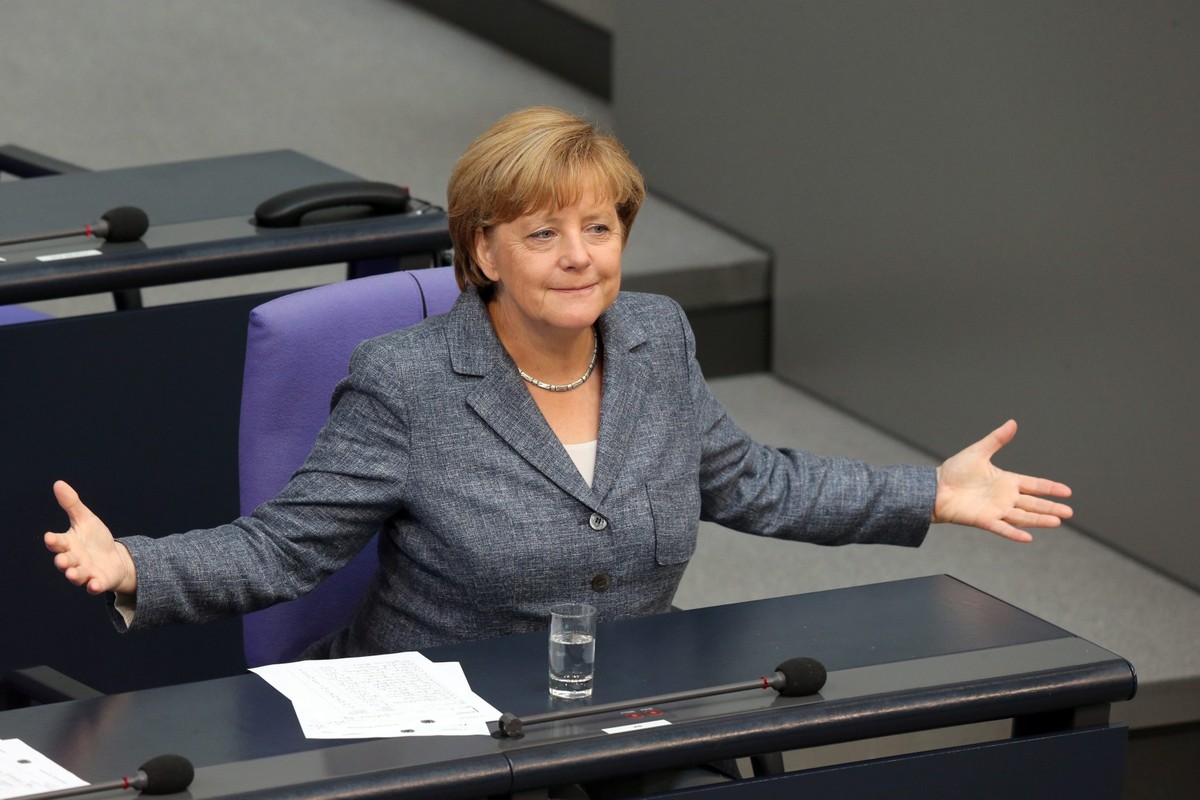 Angela Merkel w Bundestagu