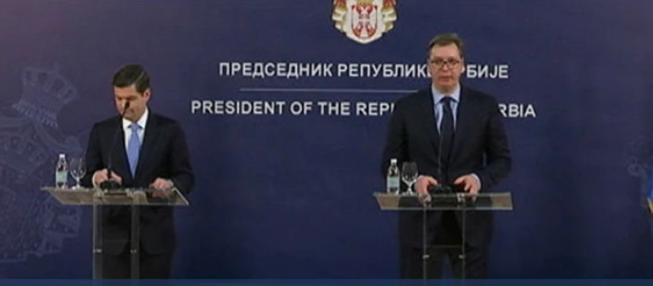 Ves Mičel i Aleksandar Vučić