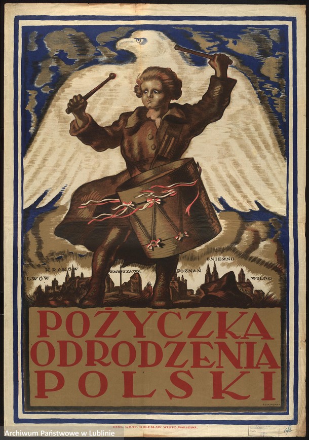 plakat, XX-lecie, międzywojnie, propaganda