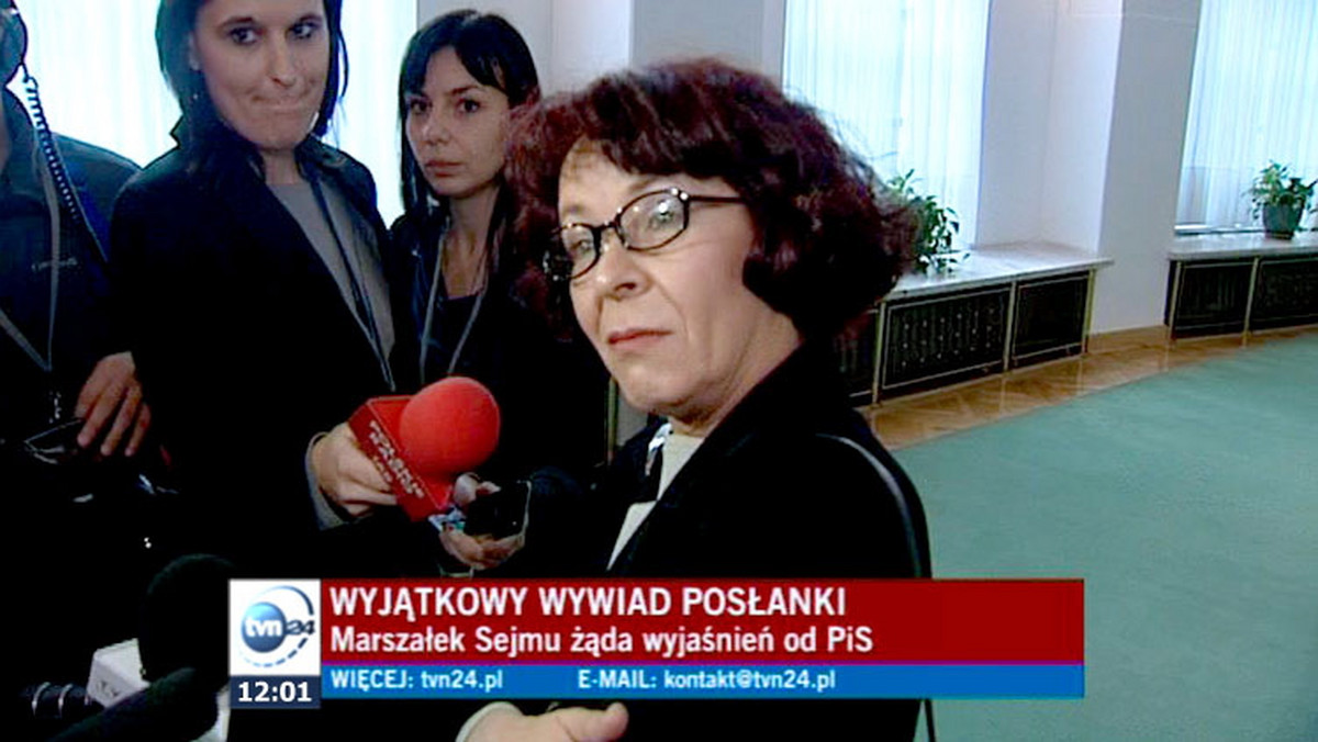 "Dziennik": - Nie wiem, czy będę w stanie normalnie pracować. Jeśli nie, to zrezygnuję - mówi Elżbieta Kruk, posłanka, która była "w niedyspozycji" w Sejmie.