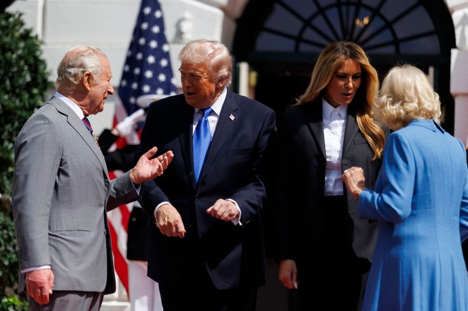 Čarls III, Donald Tramp, Melanija Tramp i Kamila