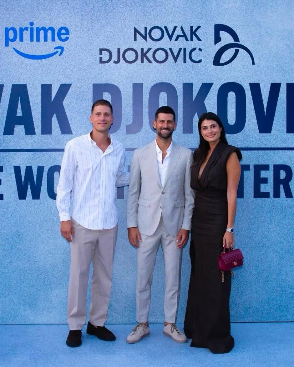 Mina i Nemanja sa Đokovićem