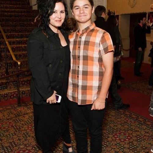 Jakob Danger z mamą Adrienne