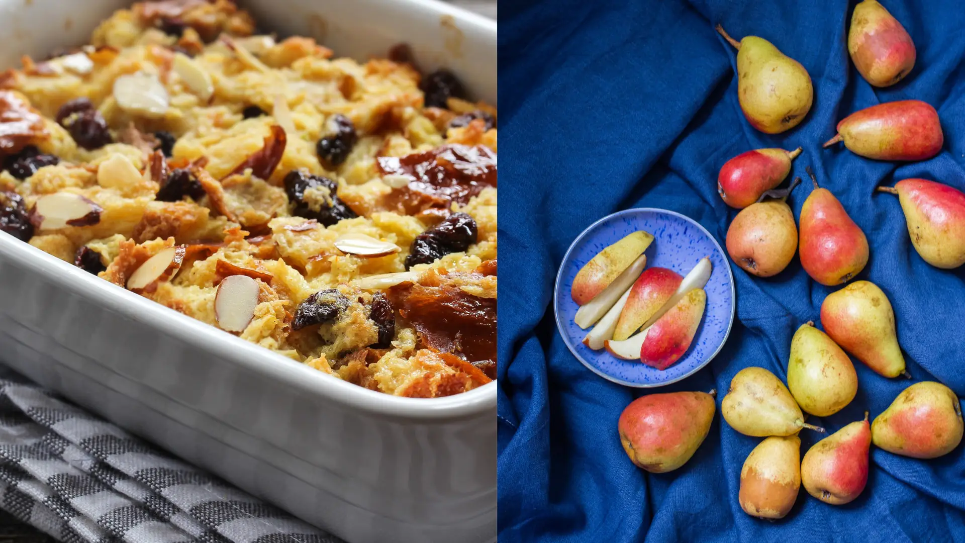 "Żebrak" gruszkowy po szlachecku: jesienny pudding z gruszek i ciemnego chleba