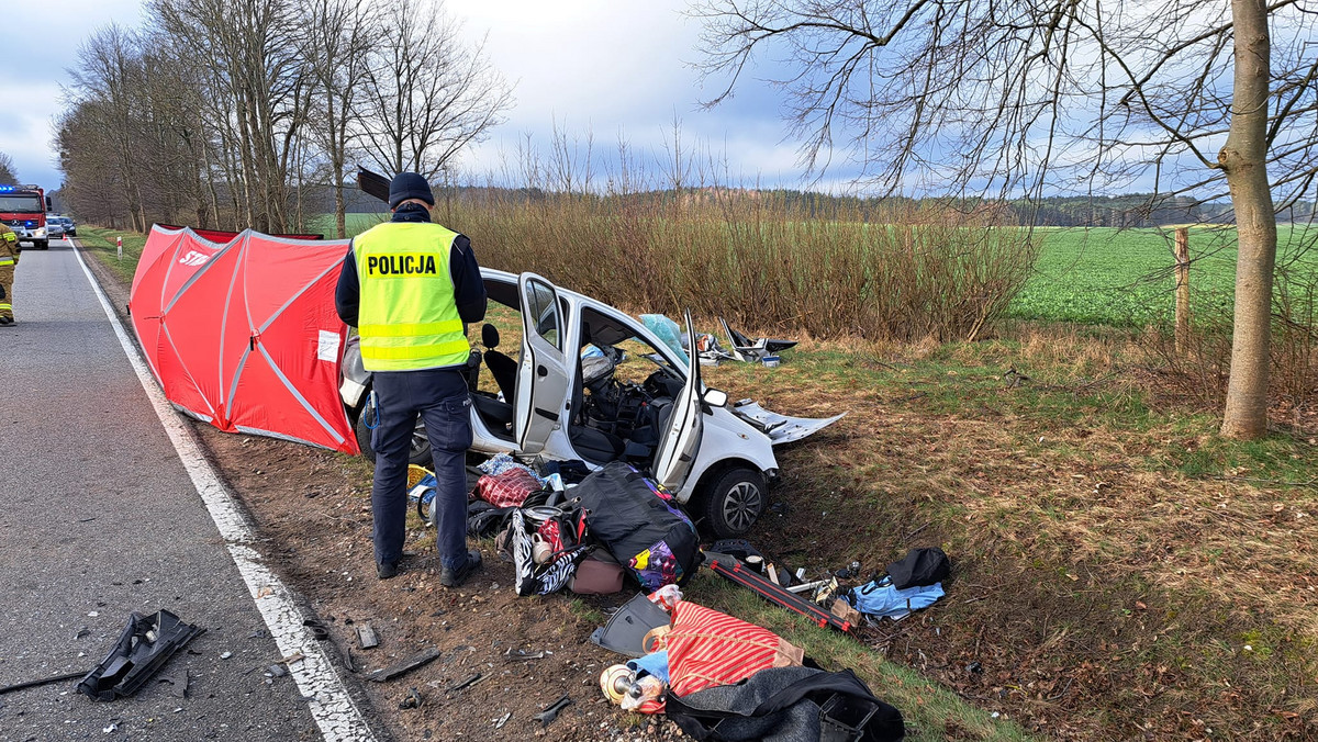 Tragiczny wypadek w Pomorskiem. Nie żyje 69-latek