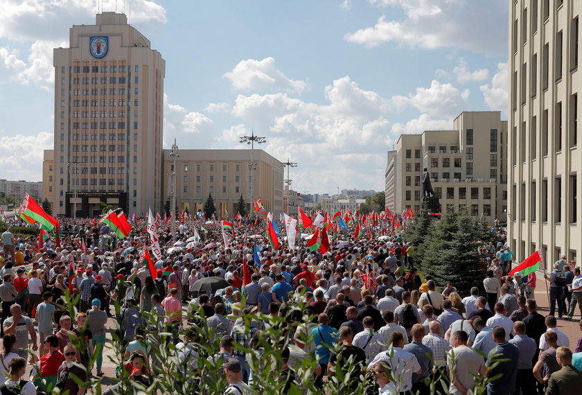 Wielkie manifestacje na Białorusi