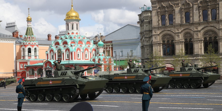 Parada Zwycięstwa w Moskwie. 9 maja 2022 r.