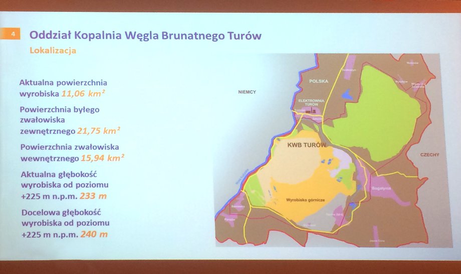 Polska kopalnia Turów znajduje się w bliskiej odległości od granic z Niemcami i Czechami.