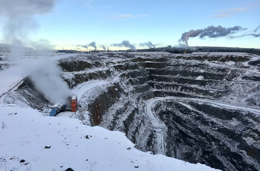 Duża odkrywkowa kopalnia złota w Kittilä w Finlandii