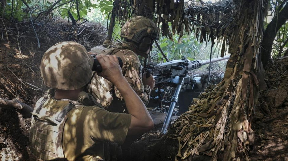 Ukraińscy żołnierze na froncie, lipiec 2023 r.
