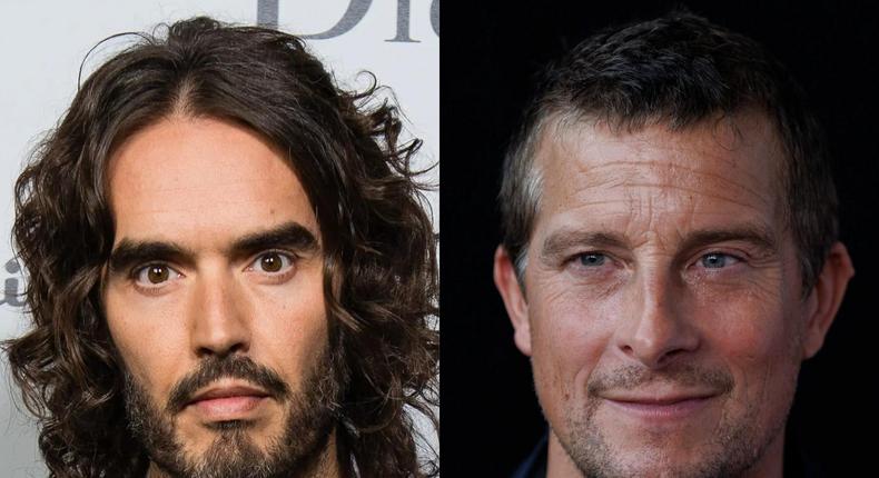 Russell Brand said that Bear Grylls was present for his baptism.Jeff Spicer/Getty Images; John Phillips/WireImage