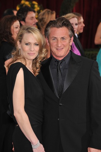Sean Penn i jego druga żona Wright Penn
