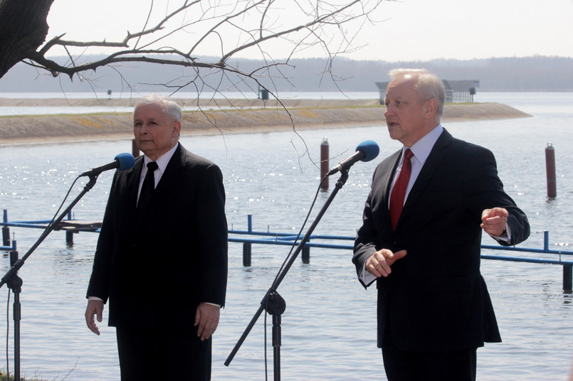 Jarosław Kaczyński i Bolesław Piecha w Rybniku