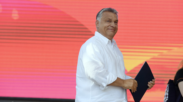 Orbán Viktor 30 éve szólal fel a tusványosi Szabadegyetemen / Fotó: MTI - Koszticsák Szilárd