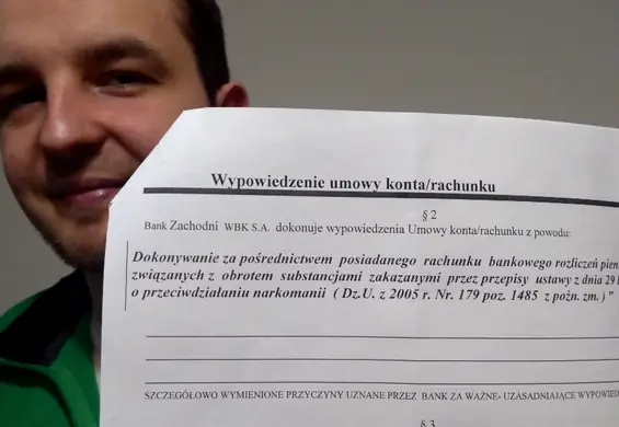 Wypowiedzieli mu rachunek w banku, bo prowadzi restaurację, w której do gotowania używa konopi