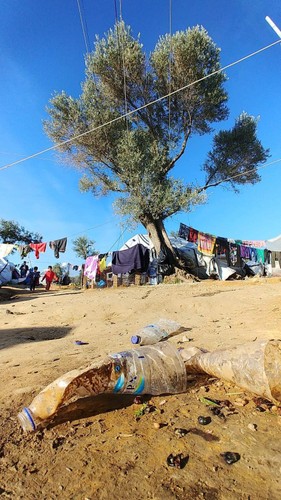 Obóz Moria na wyspie Lesbos