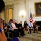 U.S. President Donald Trump hosts a listening session with Marjory Stoneman Douglas High School shoo