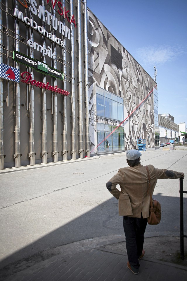 Mural na Galerii Krakowskiej, fot. Michal Lepecki/Agencja Gazeta