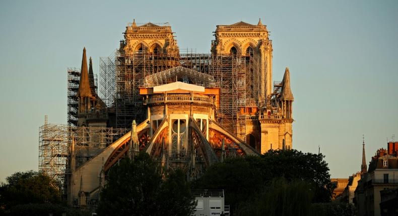 Notre-Dame was partly destroyed by fire in April last year