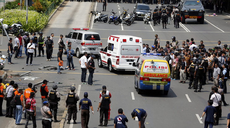 Jakartai merényletek: több robbantás és lövöldözés a városban / Fotó:MTI