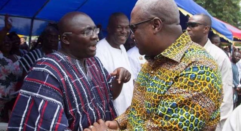 Vice-President Mahamudu Bawumia with John Mahama