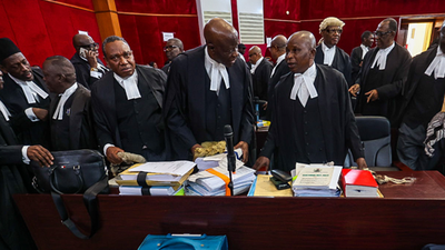 The scene at the Court of Appeal in Abuja, venue of the Presidential Election Petitions Tribunal. (Photo: Sodiq Adelakun/Channels TV)