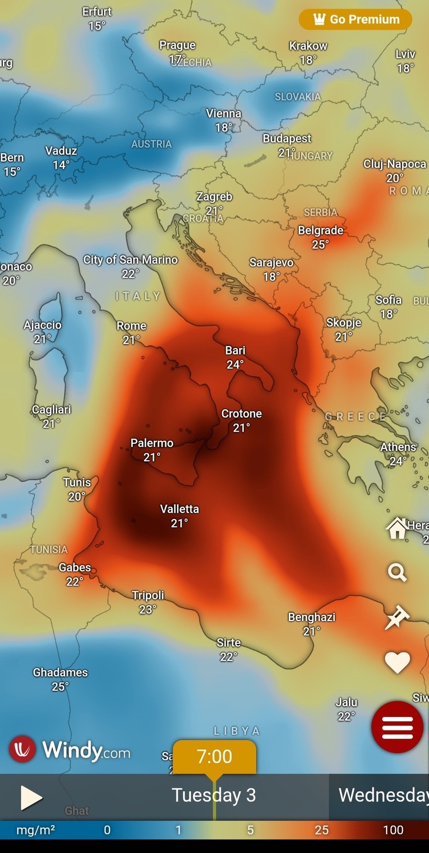 Mapa sumpor-dioksida