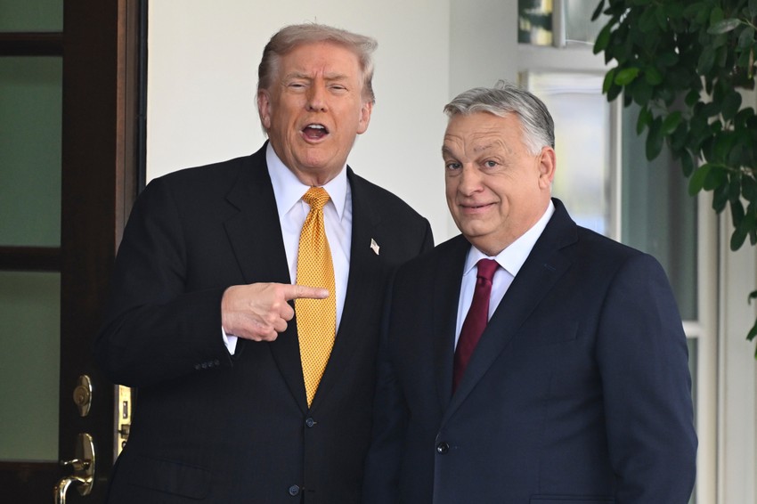 Donald Tramp i Viktor Orban po dolasku u Belu kuću 7. novembra