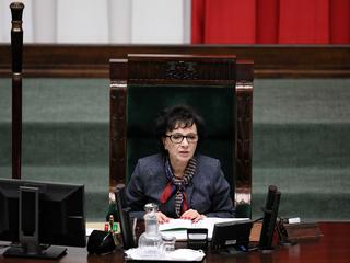 Elżbieta Witek podczas posiedzenia Sejmu w nocy z 21 na 22 listopada 2019 r.