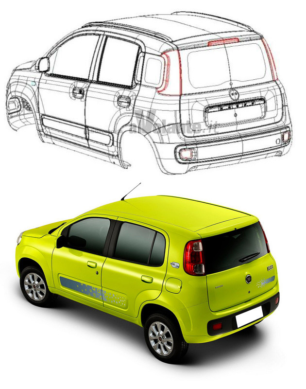 Nowy Fiat Panda w urzędzie patentowym