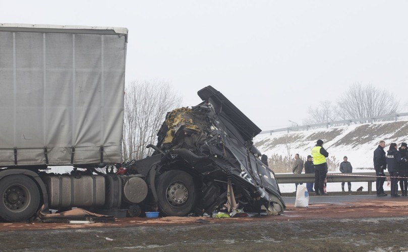 Karambol na autostradzie A1