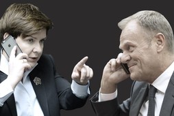 Beata Szydło i Donald Tusk 