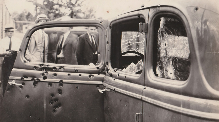 Bonnie és Clyde autója, amit szitává lőttek a rajtaütésben / Fotó: Profimedia-Reddot