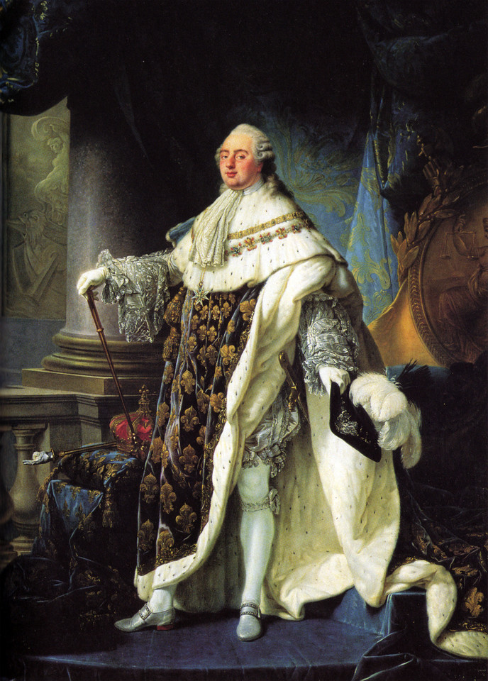 Ludwik XVI Burbon, obraz Antoine-François Calleta